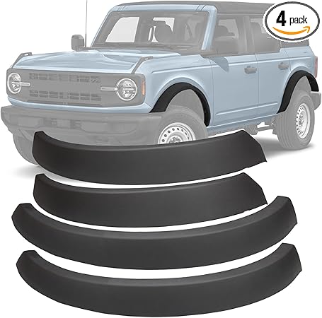 5.3'' Widened Fender Flares Kit for Ford Bronco 2021-2026 Front & Rear Wheel Sasquatch Fender Flares Extensions (Not for Sport)